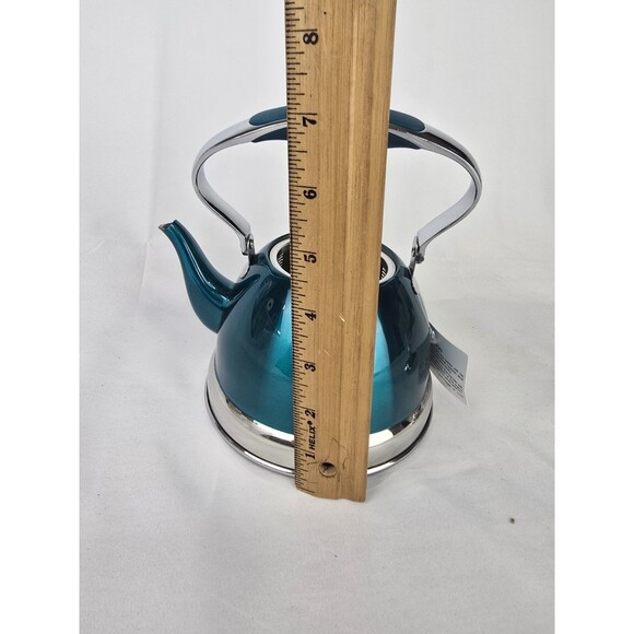 New Wolfgang Puck Petite Tea Kettle Turquoise in Original Box - Picture 6 of 6